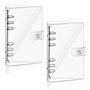 2 Pièces A6 Couverture de Classeur en PVC