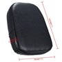 Coussin Rectangle Dossier Sissy Bar Noir Pad Moto Universel pour Harley