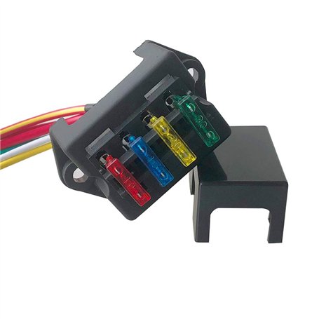 QitinDasen Premium 4 Voies Boîte à Fusibles avec Câbles