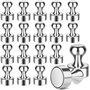 Lot de 24 aimants de réfrigérateur – Punaises magnétiques et punaises pour tableau blanc