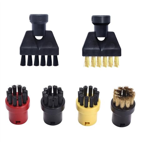 CLKE 6pcs Brosses Accessoire Nettoyeur Vapeur pour Karcher pour Karcher SC1 SC2 CTK10 SC3 SC4 SC5 SC7