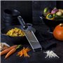 Microplane Mandoline à Julienne pour Les Pommes de Terre, Pommes, Carottes, courgettes et Choux Rouges en Noir et en Acier Inoxy