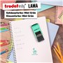 Trodat edy FIX Tampon de motivation pour enseignants et éducateurs, kit de tampons à motiver – 1 motif Lama très beau, allemand,