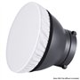 NEEWER SF-7IN Diffiseur Blanc 180 mm Pack de 2 Accessoires pour Adoucir la Lumière - Pratique pour Réflecteur, Flash Stroboscopi