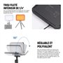 NEEWER BASICS Lot de 2 Panneaux d'éclairage vidéo LED Basiques à intensité Variable avec Supports et filtres, IRC 3200K ~ 5600K,