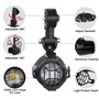 SUPAREE LED Phares Avant Moto, Phare Antibrouillard Auxiliaire + Housse de Protection + Harnais de Câblage pour Moto