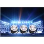 Tom LED Projecteurs, SENLAN LED 30W Projecteur Lumière RGB COB par can lights à réflecteur en aluminium poli dôme len et 7 dmx51
