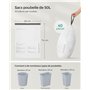 Sacs Poubelles à Liens Coulissants pour Poubelles de Cuisine 50L