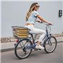 VEVOR Panier Arrière de Vélo Fil Métallique, 375 x 290 x 250 mm, Capacité de Charge 22 kg, avec Feu Arrière Réfléchissant, Houss
