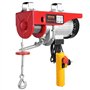 VEVOR Palan Électrique, Charge Double Câble 800 kg, Télécommande Filaire 4,2 m, Hauteur Levage à Câble Simple 12 m, Élingue Simp