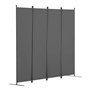 VEVOR Cloison de séparation en Tissu, séparateur de pièce Pliable à 4 Panneaux, paravent de confidentialité intérieur pour Burea