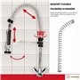 GOLDMAN SERVICE | Robinet à Poignée Extensible pour Évier de Cuisine avec Douchette Spray. Utilisations Industrielles, Hôtelleri