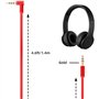 Toxaoii Câble audio de rechange avec microphone en ligne et contrôle compatible avec casques Beats by Dr Dre Solo2/Solo 3/Studio