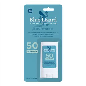 BLUE LIZARD Sensitive Mineral Sunscreen Stick - No Chemical Actives - SPF 50+