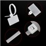 Kissral 200pcs Attache Cable Blanc Etiquette Cable Electrique Plastique Cable Management Etiquette Cable Reseau Organisateur de