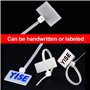 Kissral 200pcs Attache Cable Blanc Etiquette Cable Electrique Plastique Cable Management Etiquette Cable Reseau Organisateur de