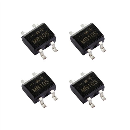 Pont redresseur MB10S 1000V 0.5A SMD SOIC-4-4 pièces
