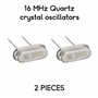 Kit de 2 cristaux oscillateurs à quartz 16 MHz