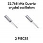 Kit de 2 cristaux oscillateurs à quartz 32.768KHz pour montre