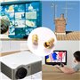 doesnotapply DKBT 21 Pcs Fiches F -Adaptateur Antenne Connecteur Coaxial Raccord Antenne TV Adaptateur D'antenne Coaxial Femelle