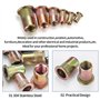 Éécrous à Rivets Aveugles avec Filetage - M3/M4/M5/M6/M8/M1