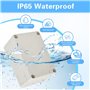 ADERTOS 4PCS Boîte de Dérivation Etanche IP65 Boîtes de Jonction Blanc Boîte de Projet Electronique Boîte de Connexion de Câblag