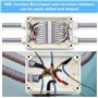 ADERTOS 4PCS Boîte de Dérivation Etanche IP65 Boîtes de Jonction Blanc Boîte de Projet Electronique Boîte de Connexion de Câblag