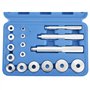 FreeTec 17pcs Kit d'outils de roulement de roues Outil d'extracteur de roulement d’éléments de pression pour le montage et la re