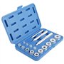 FreeTec 17pcs Kit d'outils de roulement de roues Outil d'extracteur de roulement d’éléments de pression pour le montage et la re