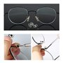 Gasea 150 Paires Lunettes Nez Pads en Silicone 15 Styles Coussinets de Nez Pour Lunettes Patins Nez Ultra-Doux Kit de Réparation