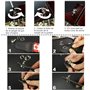 Gasea 4pcs Fixations Pour Sangle de Guitare Argent Guitare Sangle Strap Locks Boutons Attache-Courroie Pour Guitare et Basse Acc