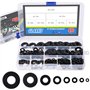 Glarks Assortiment de 410 rondelles plates métriques M2 M2