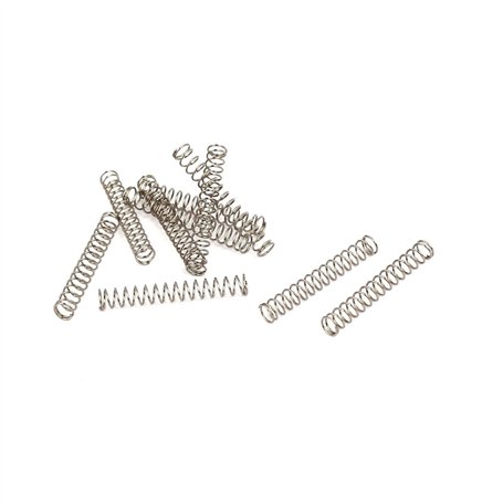 sourcing map Ressort de Compression 0.3mmx3mmx20mm 304 Acier Inoxydable 10pcs
