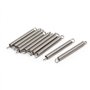 sourcing map Ressort de Traction Ressort de Tension Ressorts d'Extension 0.5mmx4mmx40mm 304 Inoxydable Acier Argenté 10pcs