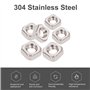 INCREWAY 200 pcs 3 mm en acier inoxydable M3 Écrous Carrés, Écrous Filetage Machine Vis Écrous Fixation Outils