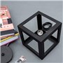 E27 Retro Métal Plafonnier Suspensions Luminaire Lustre Industriel Vintage Style Noir Créatif Metal Suspensions Luminaire Cube E