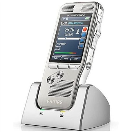 Philips DPM8100/00 Dictaphone Argent Brossé