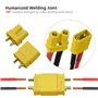 10 paires Amass XT30U Mâle Femelle Connecteurs Bullet Fiches d'alimentation Adaptateurs avec 20 paires de tubes thermorétractabl