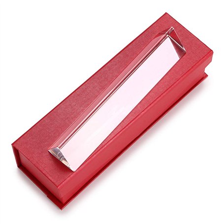Sumnacon 15 CM Prisme Triangulaire en Verre Physique de la Lumière Decoration Bon Outil de Photographie (15 cm)