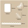 40 Pcs Papier Dentelle Scrapbooking