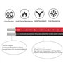 Fil électrique en silicone 16 AWG 6 mètres [Noir 3 m Rouge 3 m] Ligne de câble parallèle à 2 conducteurs souple et flexible Conn