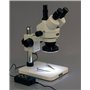 3.5 x -45 x microscope trinoculaire Dissecting Zoom microscope stéréo avec 144-led 4 zones lumière