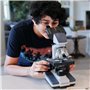 AmScope B120 Series Student & Professional LED Binocular Compound Microscope - 40X-2500X Magnification - Includes 5MP USB Camera
