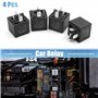 sourcing map 4pcs 5 Universel 48 V borne Relais Alimentation Noir 40A Prise pour Auto