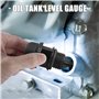 sourcing map 2pcs Jauge de Niveau d'huile de réservoir de Moteur de Moto en Plastique Noir pour GY6 125