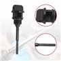 sourcing map 2pcs Jauge de Niveau d'huile de réservoir de Moteur de Moto en Plastique Noir pour GY6 125