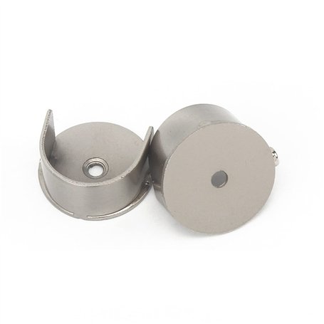 WANGCL Lot de 2 supports de tringle à rideaux encastrés - Support mural de 28 mm