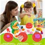 Snarflun 34 Pâte À Modeler pour Enfants avec 12 Pots, Cuisine Gâteau Pour Enfants, Accessoires de Gâteau Bricolage,Outils de Pât