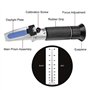 HHTEC Réfractomètre de 0 à 90% Brix Réfractomètre Manuel pour déterminer la teneur en Sucre de Miel Huile végétale Sirup Melasse