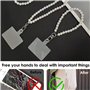 LURNODY 2 Pièces Dragonne Perlée Collier pour Telephone Portable Bracelet Telephone, Petits Pendentifs pour Décorer Téléphones P
